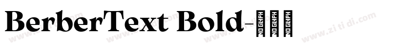 BerberText Bold字体转换